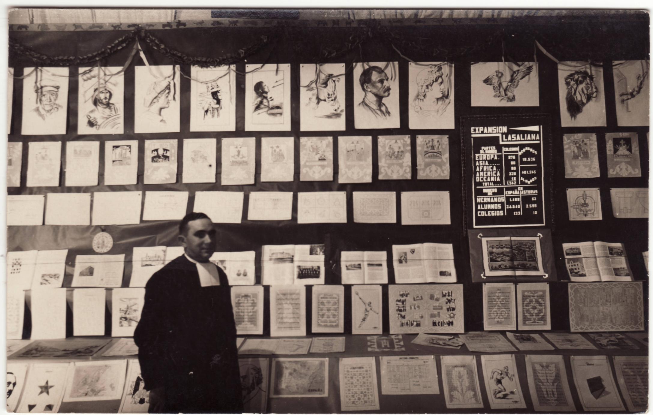 Imagen - Exposición de dibujos en La Salle, Ujo, 1940-50