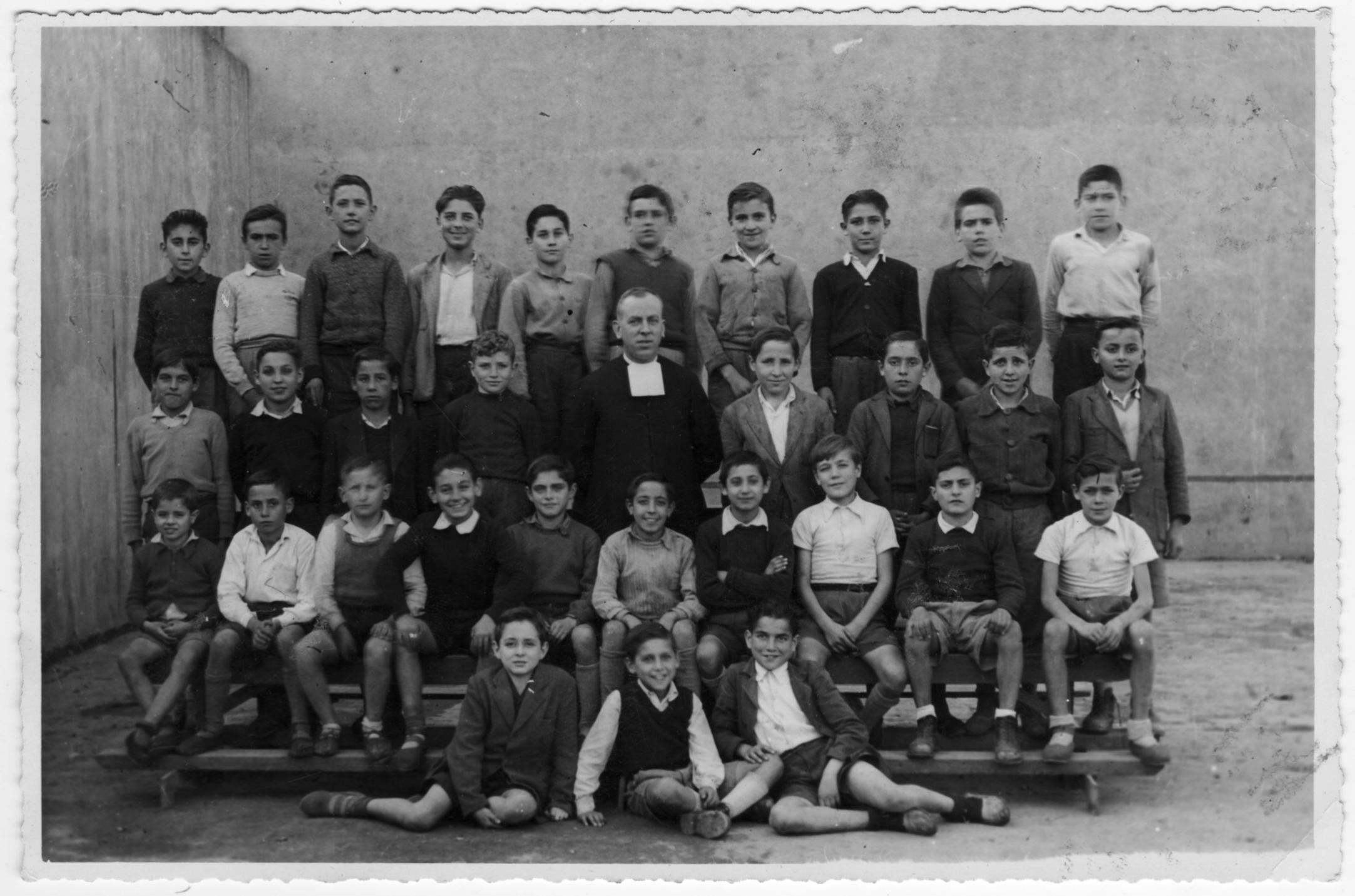 Imagen - Los niños de La Salle de Ujo, Mieres, hacia 1950