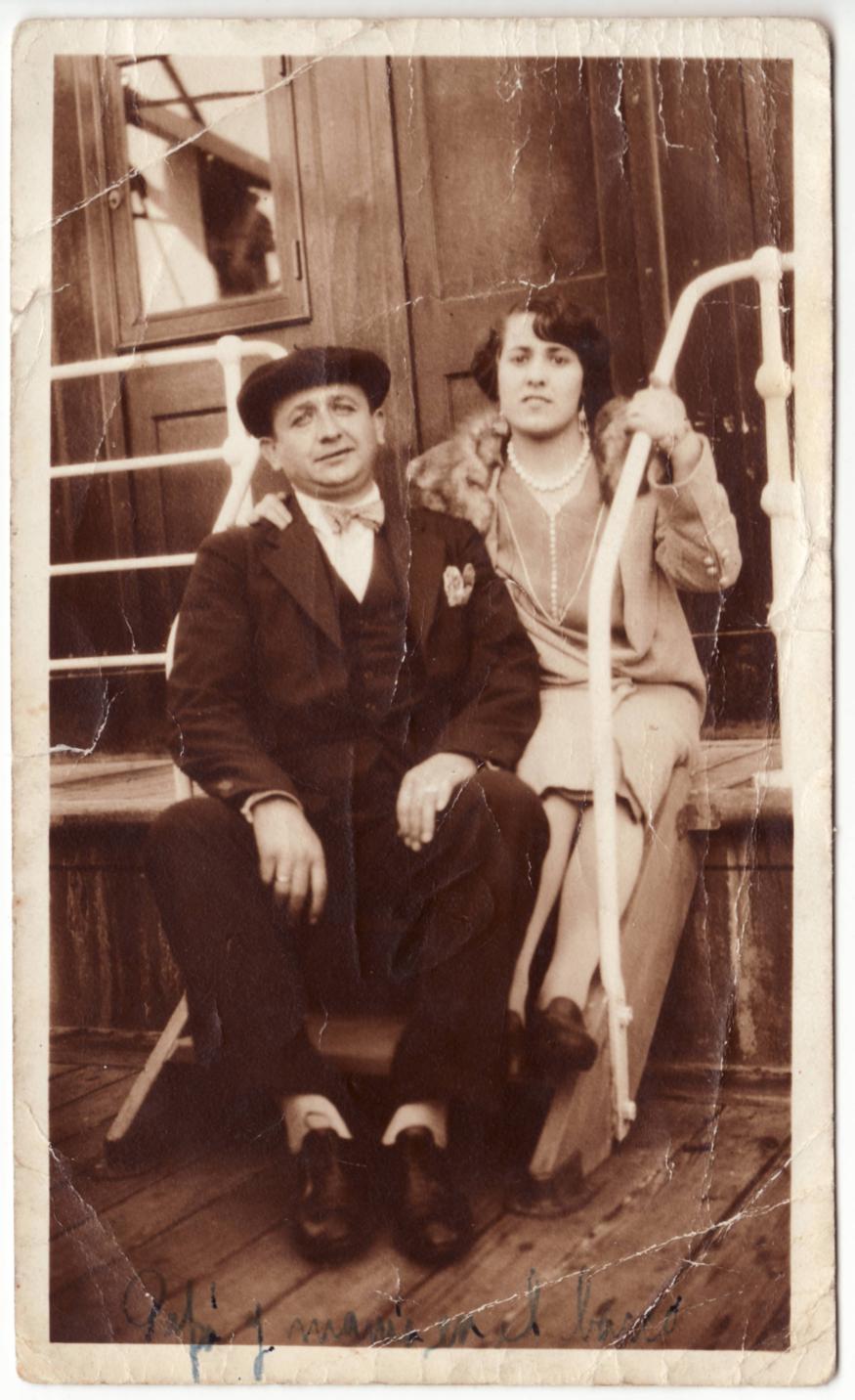 Imagen - Papá y mamá en el barco camino de Cuba, año 1929