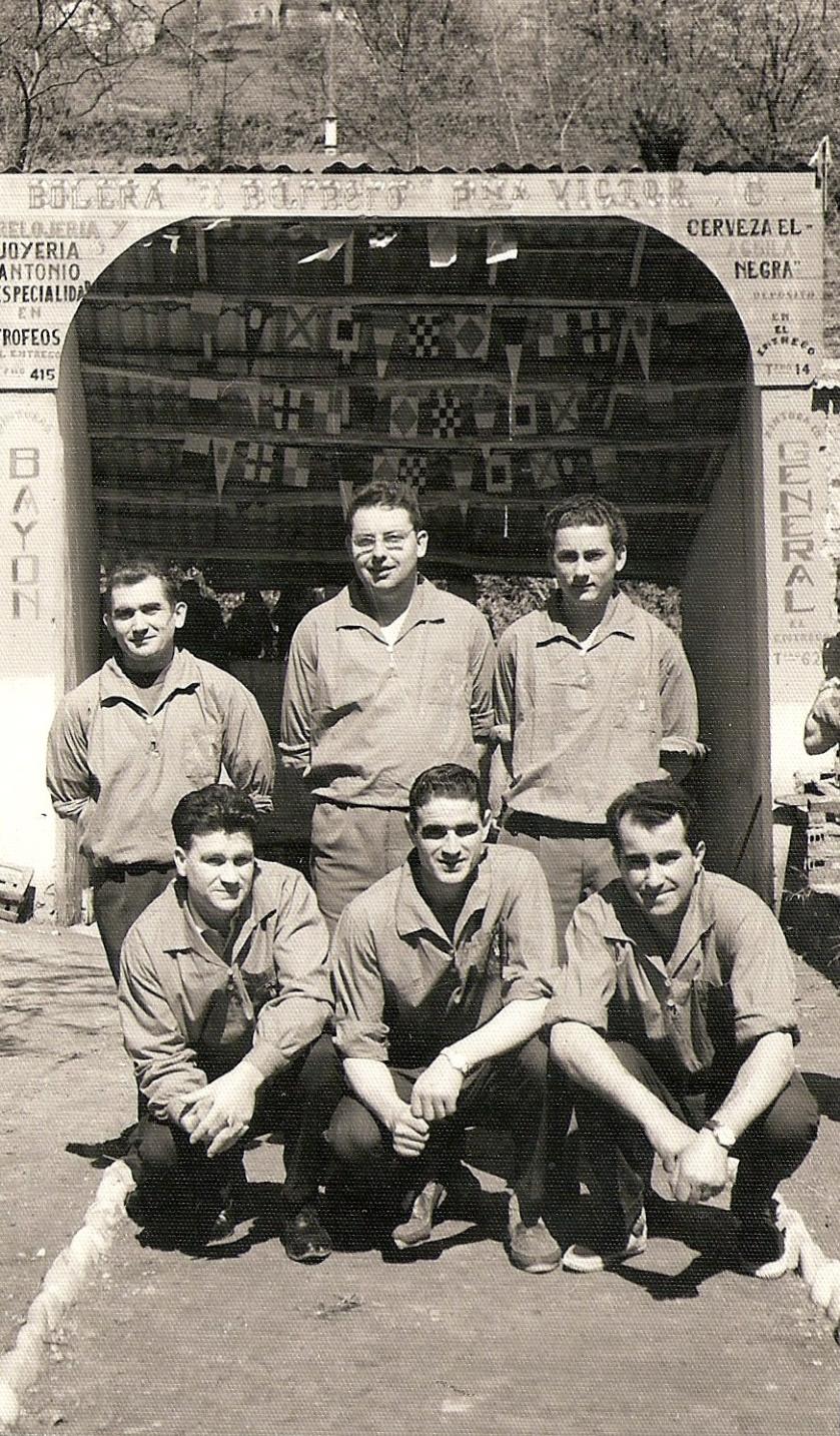 Imagen - Peña de Bolos de La Hueria hacia 1965-70