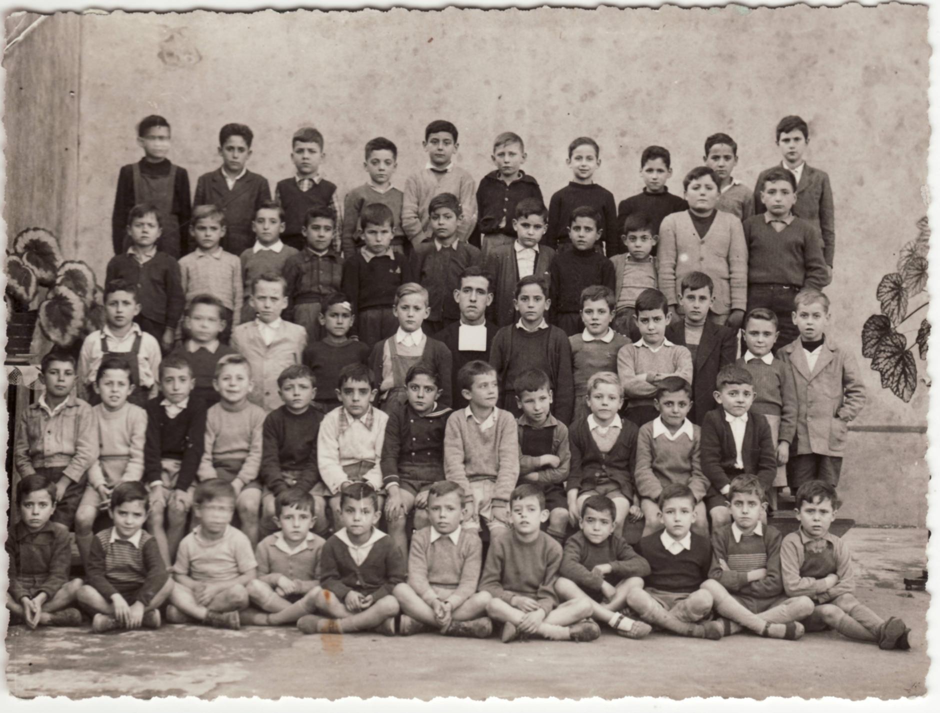 Imagen - Primer Grado de La Salle, 1952-53 con el hermano Ambrosio Bernal