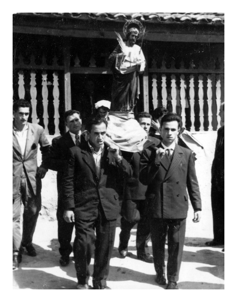 Imagen - Procesión de Santo Tomás en Melarde (Piloña), hacia 1953-54