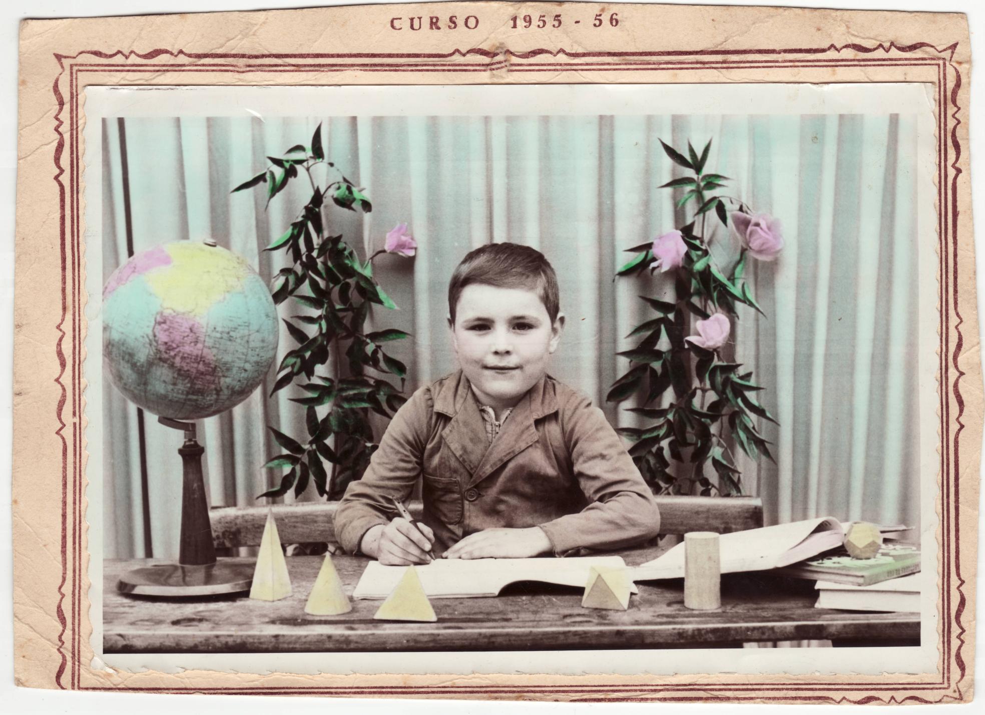 Imagen - En la Escuela de Limosnera, Langreo, curso 1955-56