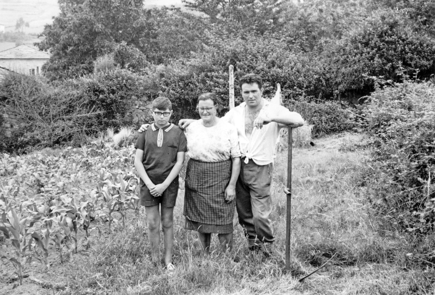 Imagen - José Ángel Martínez Suárez con su abuela y su padre