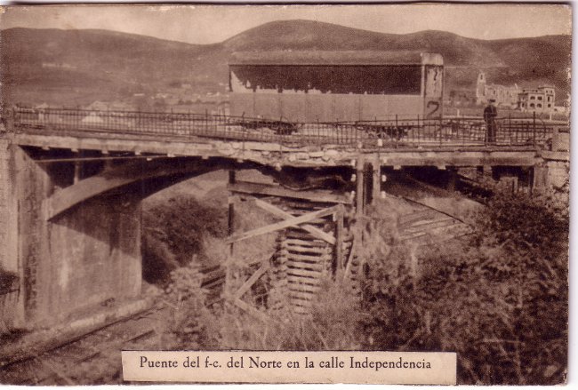 Imagen - Puente del Ferrocarril del Norte en la calle Independencia