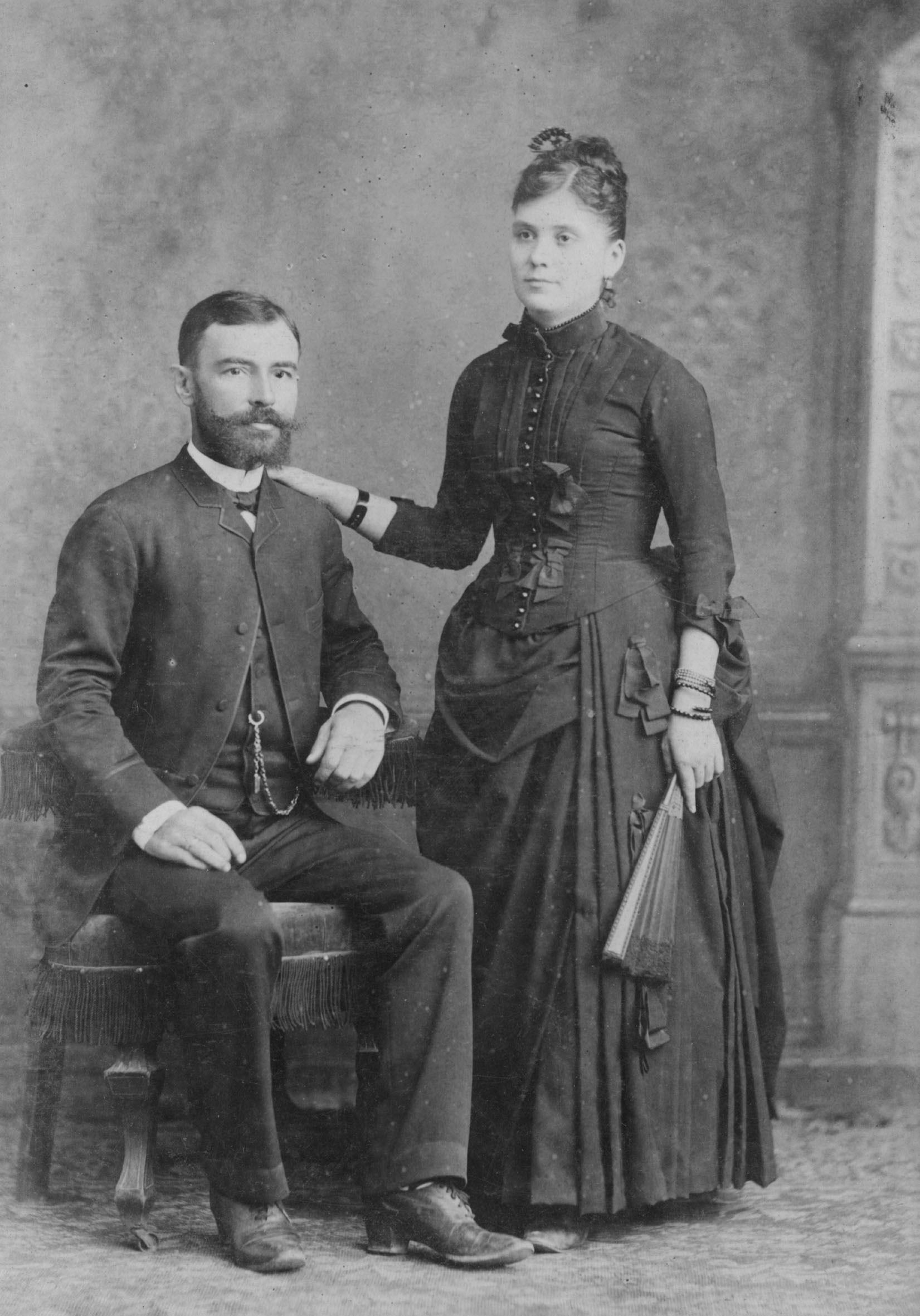 Imagen - J. A. Suárez y Cía. Retrato de un matrimonio, La Habana, 1880