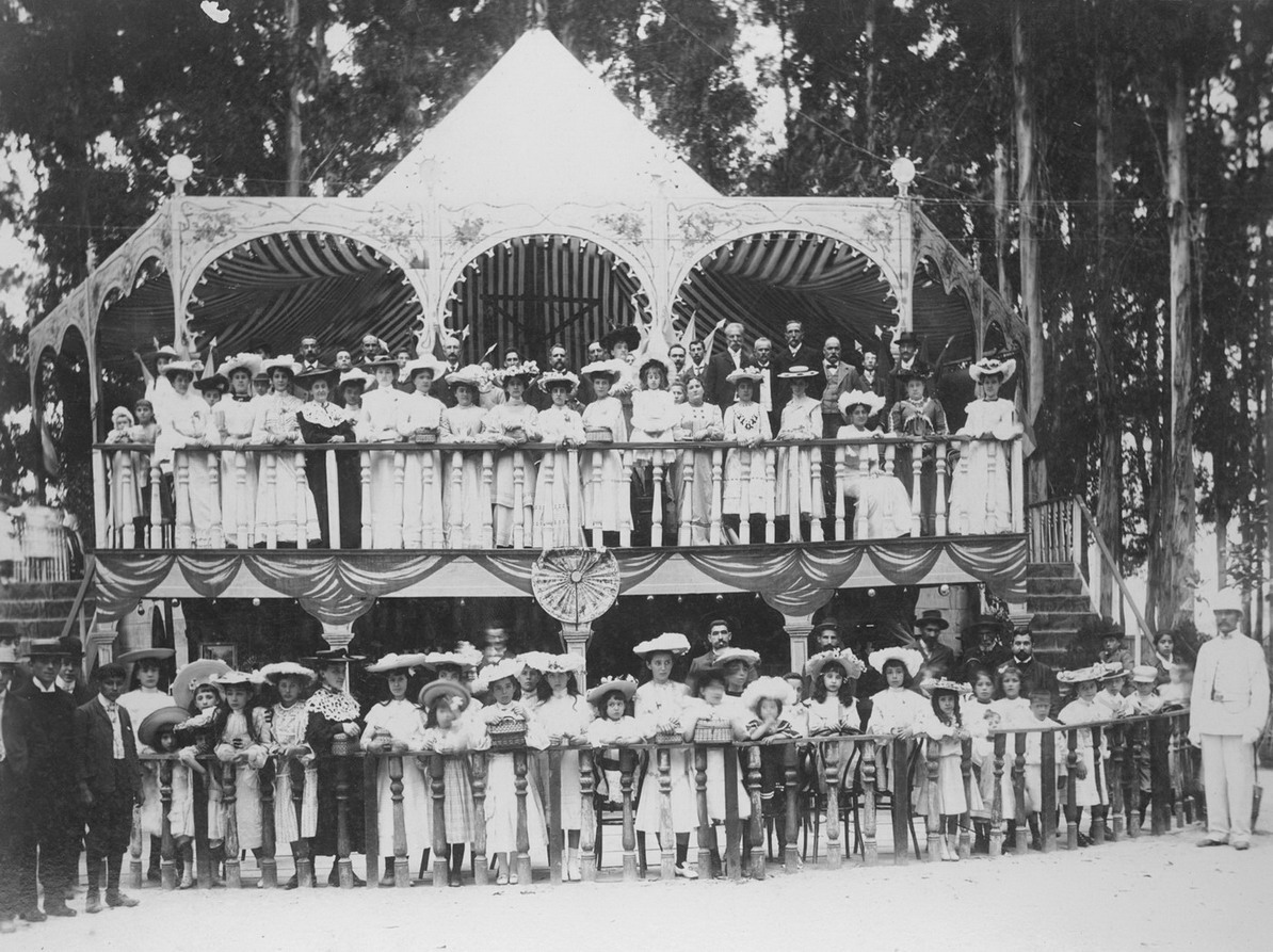 Imagen - Pabellón de una fiesta de emigrantes en La Plata (Argentina) 