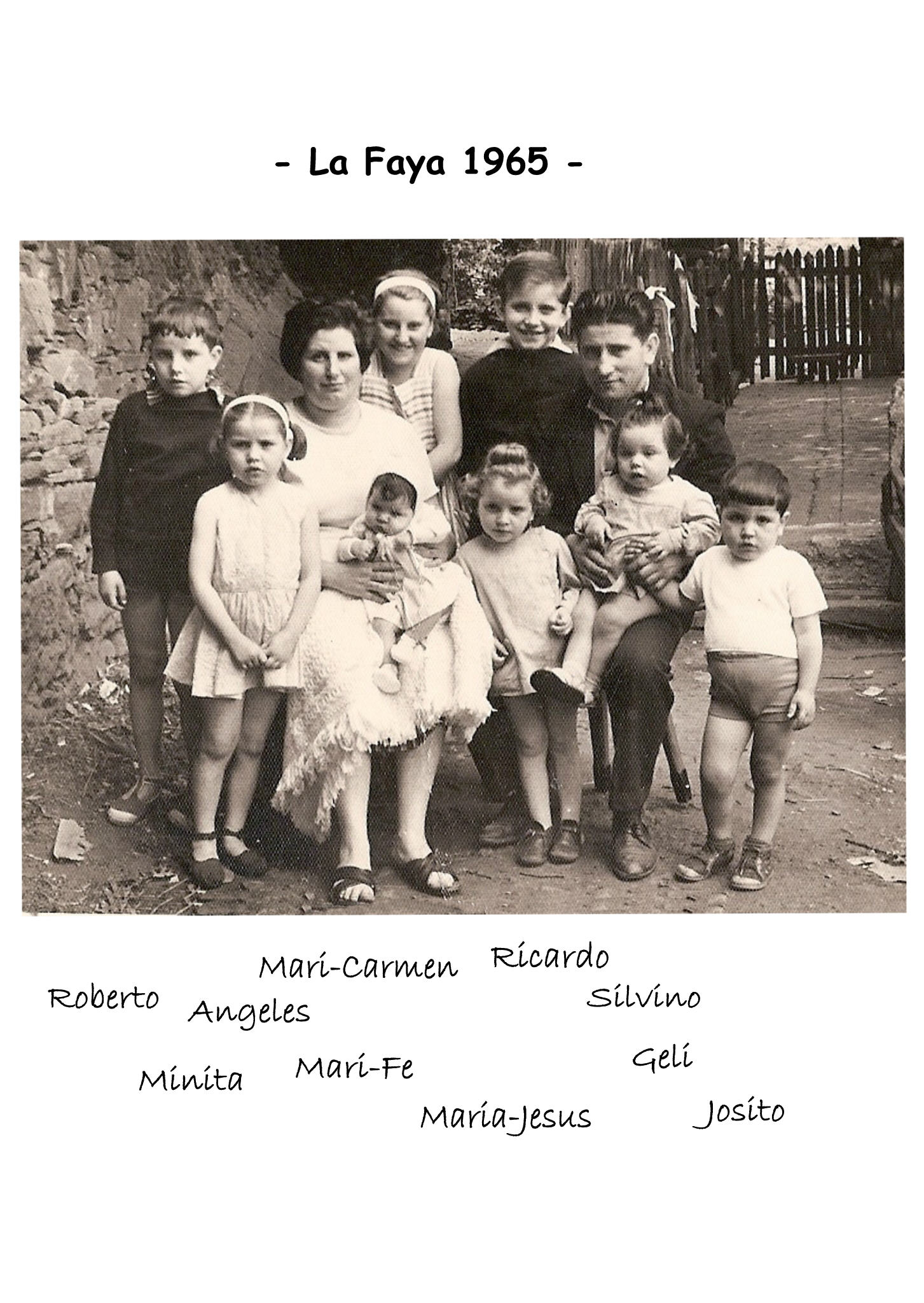 Imagen - Familia Torres Saavedra - La Faya 1965